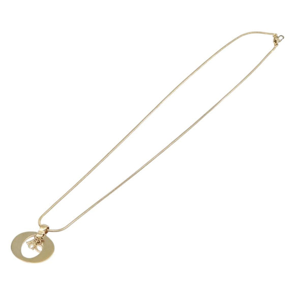 Christian Dior Necklace metal Gold Auth BA15830M