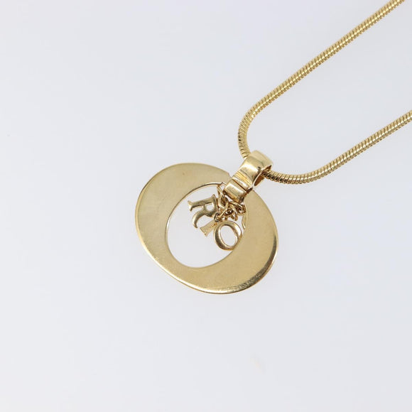 Christian Dior Necklace metal Gold Auth BA15830M