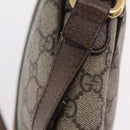 GUCCI GG Supreme Web Sherry Line Bag PVC Beige Gold 547926 Auth BA15831V-9