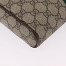 GUCCI GG Supreme Web Sherry Line Bag PVC Beige Gold 547926 Auth BA15831V-19