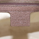 GUCCI GG Supreme Web Sherry Line Bag PVC Beige Gold 547926 Auth BA15831V-24