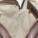GUCCI GG Supreme Web Sherry Line Bag PVC Beige Gold 547926 Auth BA15831V-26