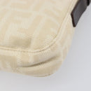 FENDI Zucca Canvas Mamma Baguette Shoulder Bag Beige Silver 26424 Auth BA15832V-15