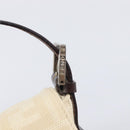 FENDI Zucca Canvas Mamma Baguette Shoulder Bag Beige Silver 26424 Auth BA15832V-17