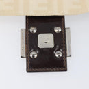 FENDI Zucca Canvas Mamma Baguette Shoulder Bag Beige Silver 26424 Auth BA15832V-10