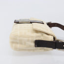 FENDI Zucca Canvas Mamma Baguette Shoulder Bag Beige Silver 26424 Auth BA15832V-3