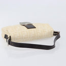 FENDI Zucca Canvas Mamma Baguette Shoulder Bag Beige Silver 26424 Auth BA15832V-7