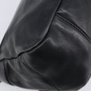 PRADA Shoulder Bag Leather Black Silver Auth BA15835V-15