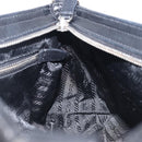 PRADA Shoulder Bag Leather Black Silver Auth BA15835V-23