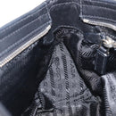 PRADA Shoulder Bag Leather Black Silver Auth BA15835V-24