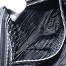 PRADA Shoulder Bag Leather Black Silver Auth BA15835V-26
