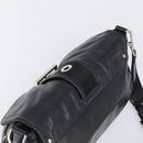 PRADA Shoulder Bag Leather Black Silver Auth BA15835V-6