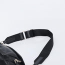PRADA Shoulder Bag Leather Black Silver Auth BA15835V-8