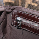FENDI Zucca Canvas Mamma Baguette Shoulder Bag Black Brown 26424 Auth BA15836V-24
