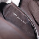FENDI Zucca Canvas Mamma Baguette Shoulder Bag Black Brown 26424 Auth BA15836V-12