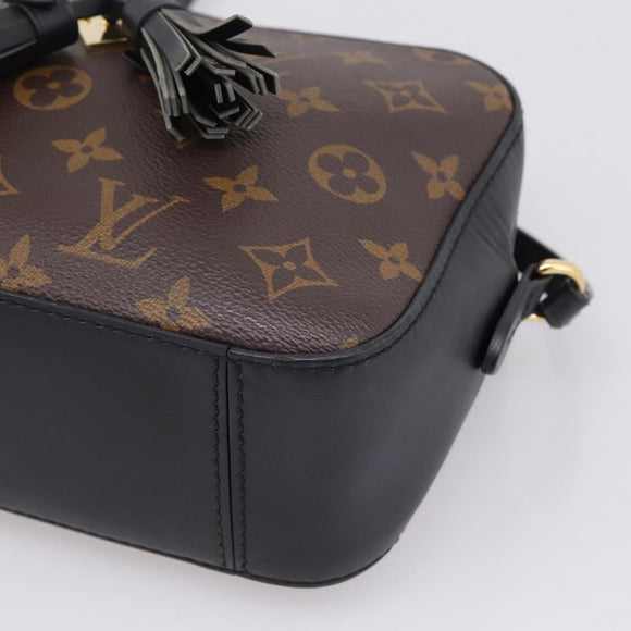 LOUIS VUITTON Monogram Saintonge Shoulder Bag Black M43555 LV Auth BA15837V