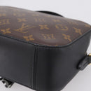 LOUIS VUITTON Monogram Saintonge Shoulder Bag Black M43555 LV Auth BA15837V-14