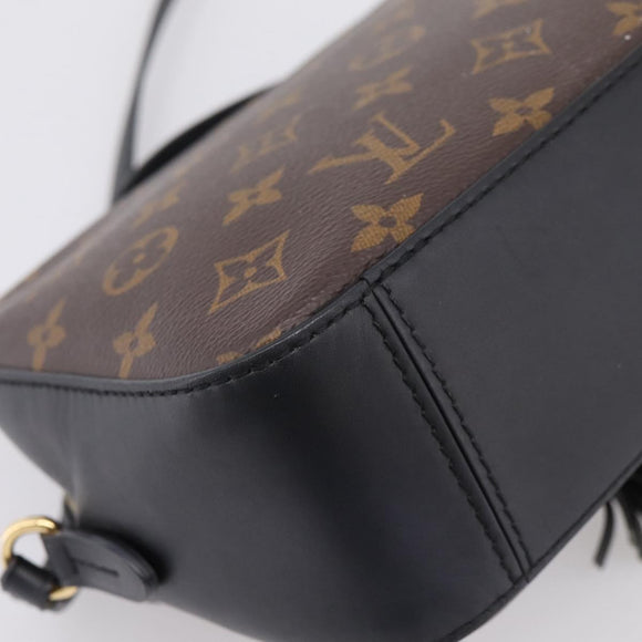 LOUIS VUITTON Monogram Saintonge Shoulder Bag Black M43555 LV Auth BA15837V