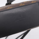LOUIS VUITTON Monogram Saintonge Shoulder Bag Black M43555 LV Auth BA15837V-16