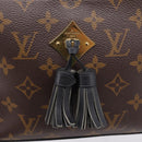 LOUIS VUITTON Monogram Saintonge Shoulder Bag Black M43555 LV Auth BA15837V-17
