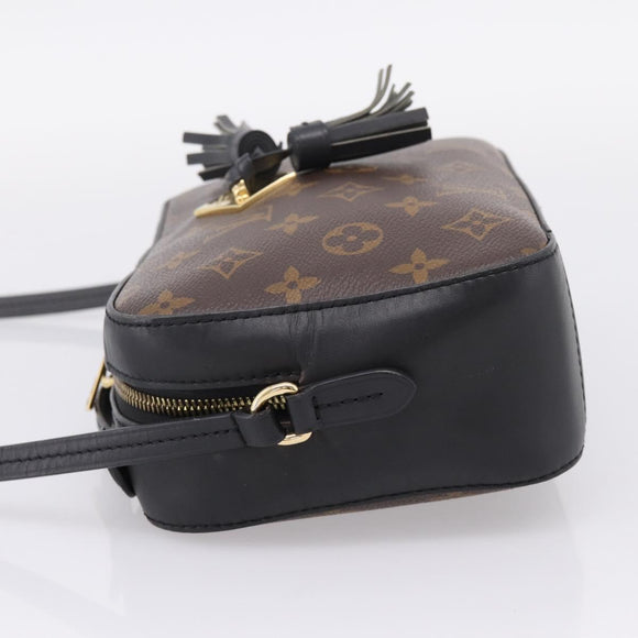 LOUIS VUITTON Monogram Saintonge Shoulder Bag Black M43555 LV Auth BA15837V