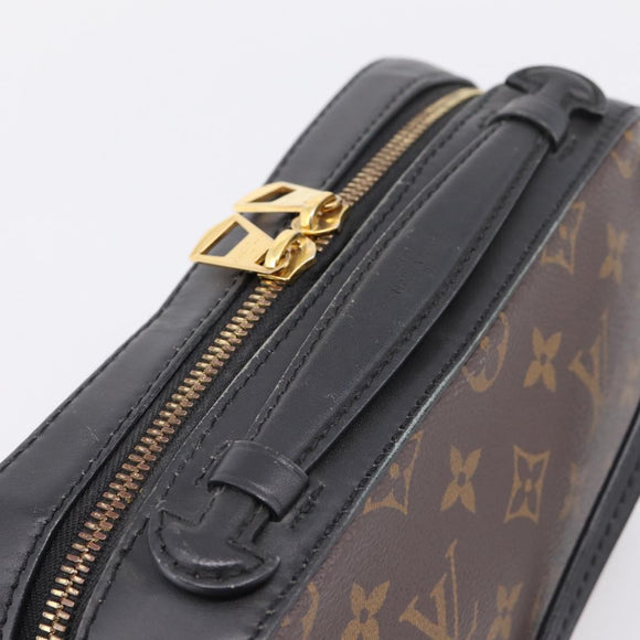 LOUIS VUITTON Monogram Saintonge Shoulder Bag Black M43555 LV Auth BA15837V