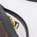 LOUIS VUITTON Monogram Saintonge Shoulder Bag Black M43555 LV Auth BA15837V-8