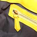 FENDI Zucca Canvas Mamma Baguette Bag Leather 2way Yellow 8BR600 Auth BA15839V-29