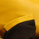 FENDI Zucca Canvas Mamma Baguette Bag Leather 2way Yellow 8BR600 Auth BA15839V-12