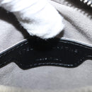 Stella MacCartney Star Chain Shoulder Bag Leather Black Silver Auth BA1584-20