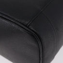 CHANEL Vanity Hand Bag Caviar Skin Black Gold CC Auth BA15842V-15