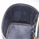 CHANEL Vanity Hand Bag Caviar Skin Black Gold CC Auth BA15842V-21