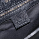 GUCCI GG Canvas Jackie Hand Bag Black Gold 145817 Auth BA15843V-17