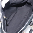 GUCCI GG Canvas Jackie Hand Bag Black Gold 145817 Auth BA15843V-18