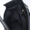 GUCCI GG Canvas Jackie Hand Bag Black Gold 145817 Auth BA15843V-20