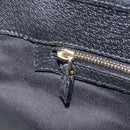 GUCCI GG Canvas Jackie Hand Bag Black Gold 145817 Auth BA15843V-21