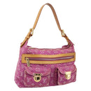 LOUIS VUITTON Monogram Denim Buggy PM Bag Fuchsia pink M95212 LV Auth BA15845SAV-1