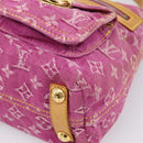 LOUIS VUITTON Monogram Denim Buggy PM Bag Fuchsia pink M95212 LV Auth BA15845SAV-9