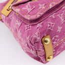 LOUIS VUITTON Monogram Denim Buggy PM Bag Fuchsia pink M95212 LV Auth BA15845SAV-14