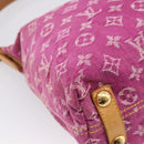 LOUIS VUITTON Monogram Denim Buggy PM Bag Fuchsia pink M95212 LV Auth BA15845SAV-16