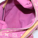 LOUIS VUITTON Monogram Denim Buggy PM Bag Fuchsia pink M95212 LV Auth BA15845SAV-10