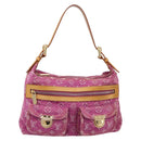 LOUIS VUITTON Monogram Denim Buggy PM Bag Fuchsia pink M95212 LV Auth BA15845SAV-13