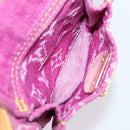 LOUIS VUITTON Monogram Denim Buggy PM Bag Fuchsia pink M95212 LV Auth BA15845SAV-23