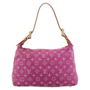 LOUIS VUITTON Monogram Denim Buggy PM Bag Fuchsia pink M95212 LV Auth BA15845SAV-2