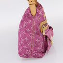 LOUIS VUITTON Monogram Denim Buggy PM Bag Fuchsia pink M95212 LV Auth BA15845SAV-3