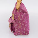 LOUIS VUITTON Monogram Denim Buggy PM Bag Fuchsia pink M95212 LV Auth BA15845SAV-4