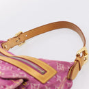 LOUIS VUITTON Monogram Denim Buggy PM Bag Fuchsia pink M95212 LV Auth BA15845SAV-8