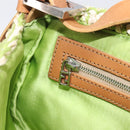 FENDI Mamma Baguette Shoulder Bag straw Green Silver Auth BA15846SAV-23