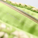 FENDI Mamma Baguette Shoulder Bag straw Green Silver Auth BA15846SAV-25