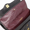 CHANEL Matelasse Chain Shoulder Bag Lamb Skin Black Gold CC Auth BA15847V-18